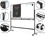Large Dry-Erase Rolling Magnetic Whiteboard - Image 3