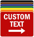 Custom Arrow, Custom Directional Sign, Right Arrow, 36x48 Inches, Rust Free by MySignCenter