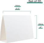 20 Pack White Blank Table Place Cards - Image 3