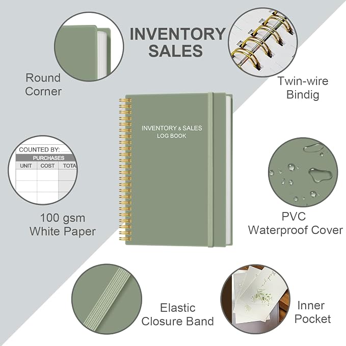 Inventory & Sales Log Book for Small Business – Inventory Ledger Book, - Image 2