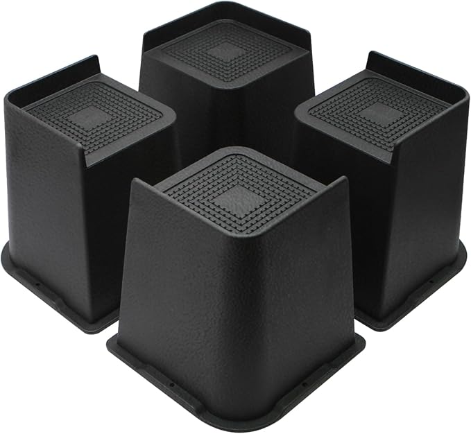 MXMZHXU Bed Risers 2 inch, 3 inch, 4 inch, 6 inch or 8 inch Heavy Duty by MXMZHXU