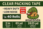 AnacondaGrip 40 Rolls Clear Packing Tape – Heavy Duty 2” Wide x 65 Yards per - Image 5