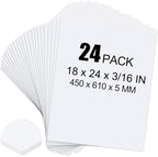 ToLanbbt 24 Pack White Foam Board, Displaying by ToLanbbt