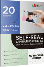 Uinkit 10Mil 20Pack 5”x7“ Double-Sided Self-Sealing Laminating Pouches by UinkitHandicraftsandConservationSpecialist