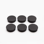 Bullseye Office 24 Round Black Fridge Magnets, Button Shaped, Small Colorful - Image 7