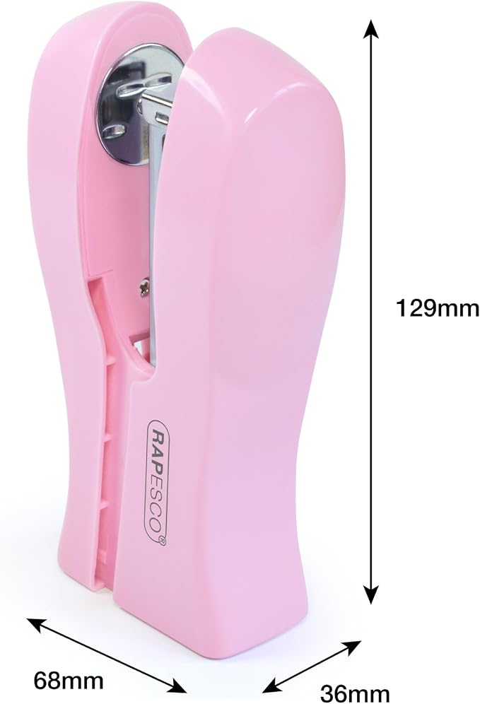 Rapesco 1378 Stand Up/Space-Saving Stapler, 20 Sheet Capacity, Candy Pink - Image 5