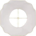 Creme Large Bell Cut Corner Lamp Shade 10" Top x 16" Bottom x 14" Slant x 13.5" - Image 3