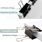 Ufmarine Extra Large Binder Clips 2.4 Inch Length, Jumbo Binder Clips - Image 7