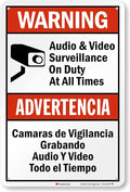 SmartSign 18 x 12 inch “Warning by SmartSign