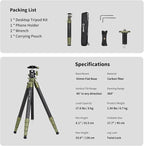 Cayer CH35 Travel Camera Tripod - Image 7