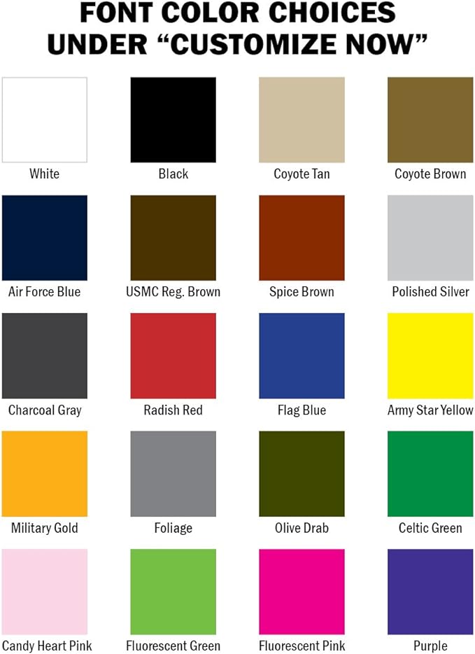 Custom Uniform Name Tapes Solid Colors. Olive Drab Webbing, 3.5 Inch Sew on - Image 2