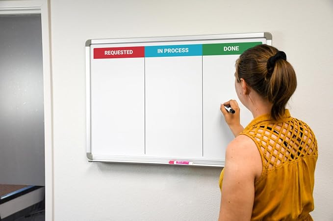 Kanban Whiteboard 48" x 36" - Image 4