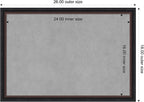 Amanti Art Black Framed Magnetic Board 18x26 Medium Vision Board - Image 4