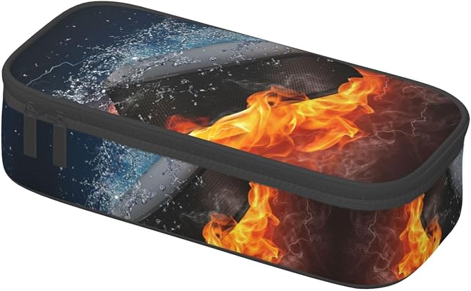 HKHEHOP Hockey Sport Pencil Case Big Capacity Storage Pencil Pouch Stationery - Image 3