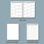 POPRUN 2026 Planner with Hourly Schedule, Vertical Layout - Image 5