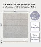 DECORITA Felt Bulletin Board Tiles | Modern Cork Board Alternative | Large Cork - Image 2