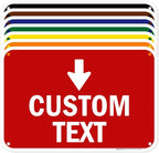 Custom Arrow, Custom Directional Sign, Down Arrow, 12x18 Inches, 55 mil thick by MySignCenter
