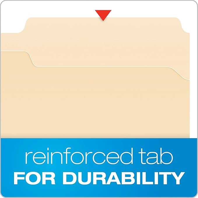 Pendaflex Manila Fastener Folders, Legal Size, 2 Fasteners, 1/3 Cut - Image 6