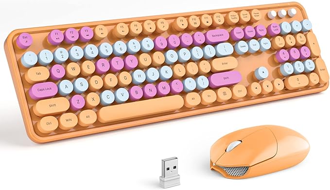 MOFII Wireless Keyboard and Mouse Combo, 2.4GHz Dropout-Free Connection by MOFII