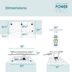 VERSADESK® PowerPro™ Electric Standing Desk Converter - Image 4
