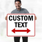 Custom Arrow, Custom Directional Sign, Two Way Arrow, 24x30 Inches, 55 mil - Image 2