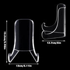 Chunful 2 Pieces Acrylic Plate Stands Clear Acrylic Easels Display Stands - Image 2