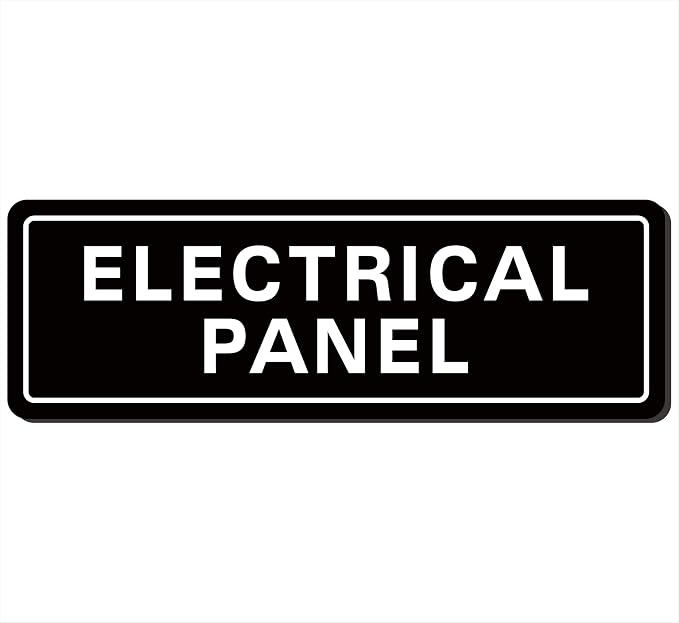 Electrical Panel Sign – Standard Electrical Cabinet Sign, Premium Durable by Unknown