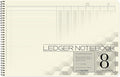 BookFactory Accounting Ledger Notebook/Large 8 Column Accounting Ledger by BookFactory