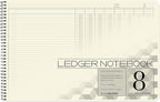 BookFactory Accounting Ledger Notebook/Large 8 Column Accounting Ledger by BookFactory