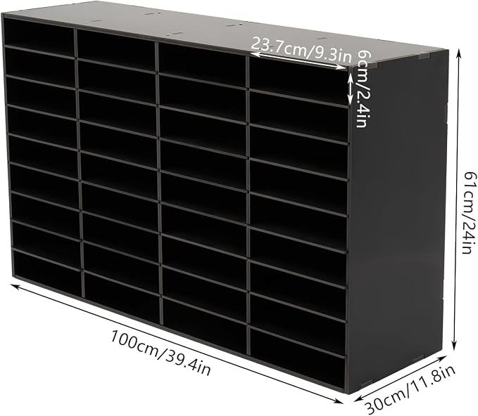 36 Slots Mail Sorters for Office, PVC Literature Organizer - Image 3