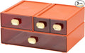 OSteed Spacious Desktop Storage Box, 1 Large 1 Middle & 2 Small Storage Drawers by OSteedWares