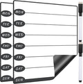 Outus 2 Pieces Magnetic Weekly Dry Erase Boards Erasable Weekly Calendars by Outus
