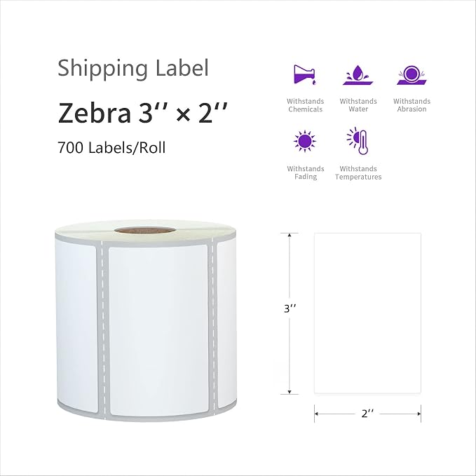 AveneMark 12 Rolls 3” X 2” Direct Thermal Labels - Image 2