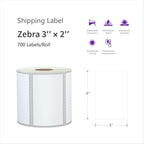 AveneMark 12 Rolls 3” X 2” Direct Thermal Labels - Image 2