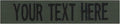 Custom Uniform Name Tapes Solid Colors. Olive Drab Fabric, 5 Inch Hook Fastener by NORTHERNSAFARI