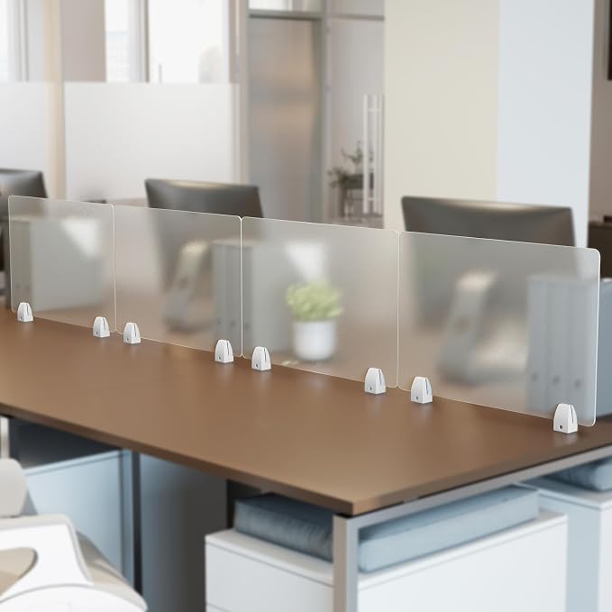 tonchean 4PCS Desk Dividers Office Partitions, Privacy Desk Panel Protective - Image 9