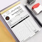 Personalized Invoice Book Custom 2 Part/3 Part Receipt Book Quote Estimate - Image 3