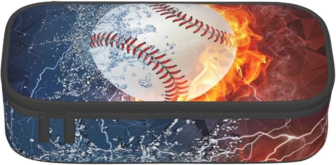SNAPMADE Baseball Pencil Case Sports Pencil Box - Image 5