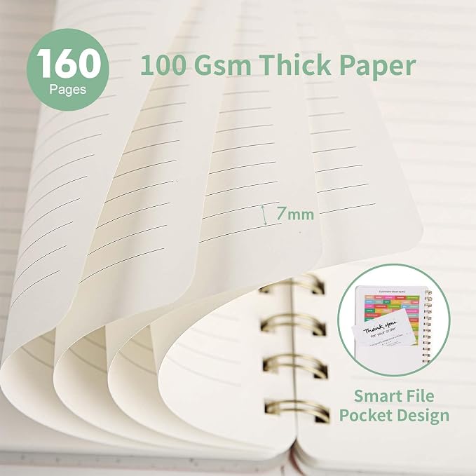 Spiral Notebook-5.75" x 8.125" College Ruled Journal - Image 4