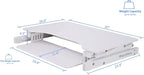 Rocelco 32" Height Adjustable Standing Desk Converter - Image 3
