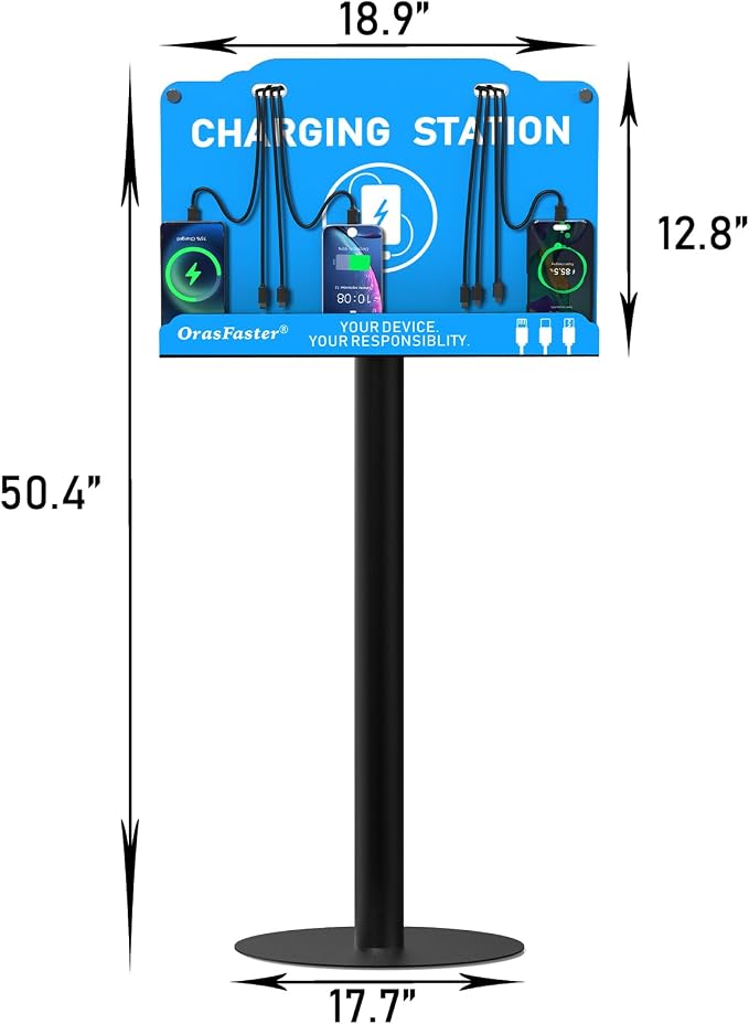 Orasfaster Floor Standing Cell Phone Charging Station Multi-Device Station - Image 2