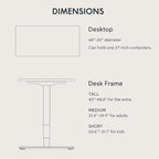 FLEXISPOT E6 3-Stage Dual Motor Electric Standing Desk 48 x 30 Sit Stand Up Desk - Image 6
