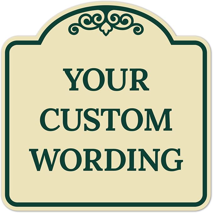 Custom Decorative Sign, Personalized Metal Sign by SigoSigns