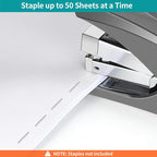 AFMAT Effortless Stapler for Desk, 50 Sheet Desktop Stapler, Ergonomic Office - Image 3