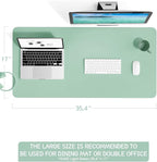 YSAGi Non-Slip Leather Desk Pad L Size, Waterproof Laptop Computer Desk - Image 2