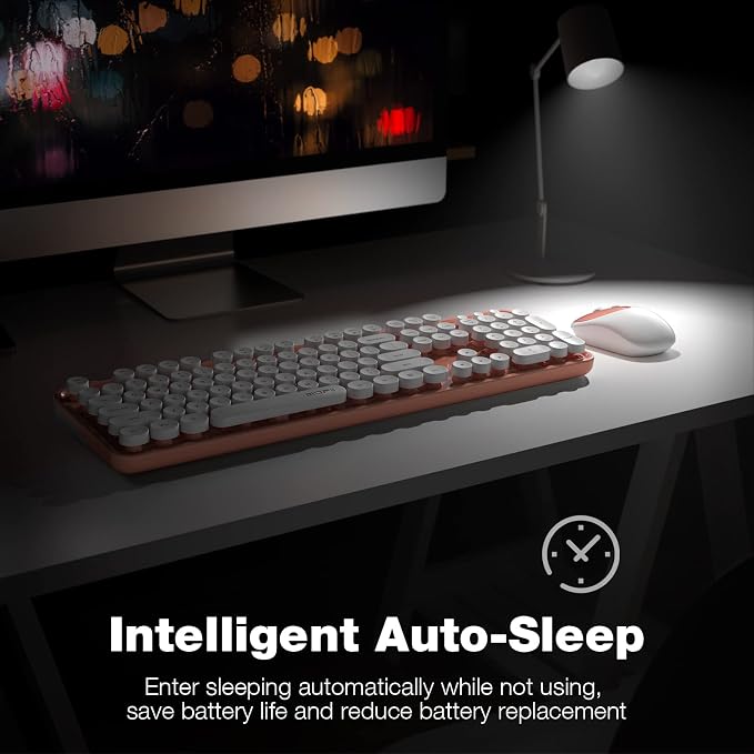 MOFII Wireless Keyboard and Mouse Combo, Computer Full Size 2.4G Plug and Play - Image 4