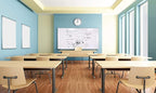 Ghent 4 x 10 Aluminum Frame Porcelain Magnetic Whiteboard, 1 Marker, 1 Eraser - Image 2
