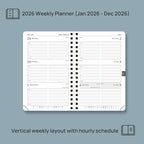POPRUN Pocket 2026 Planner Weekly and Monthly - Image 3