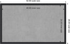 Amanti Art Black Framed Magnetic Board 26x42 Large Vision Board - Image 2
