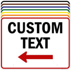 Custom Arrow, Custom Directional Sign, Left Arrow, 36x48 Inches, Rust Free by MySignCenter